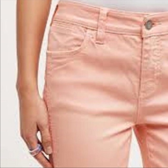 Pilcro and the Letterpress Stet Ankle Jeans Pink 27 - Picture 2 of 15